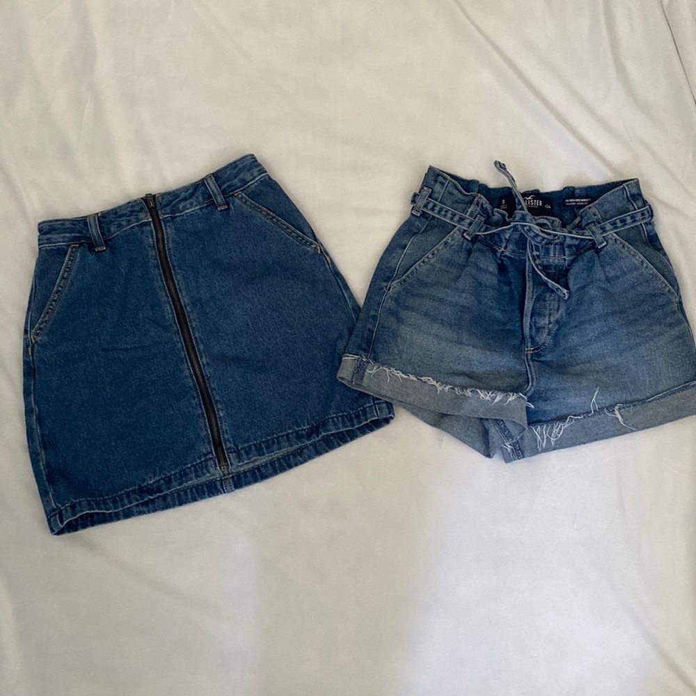 Hollis yet Jean skirt and jean bundle